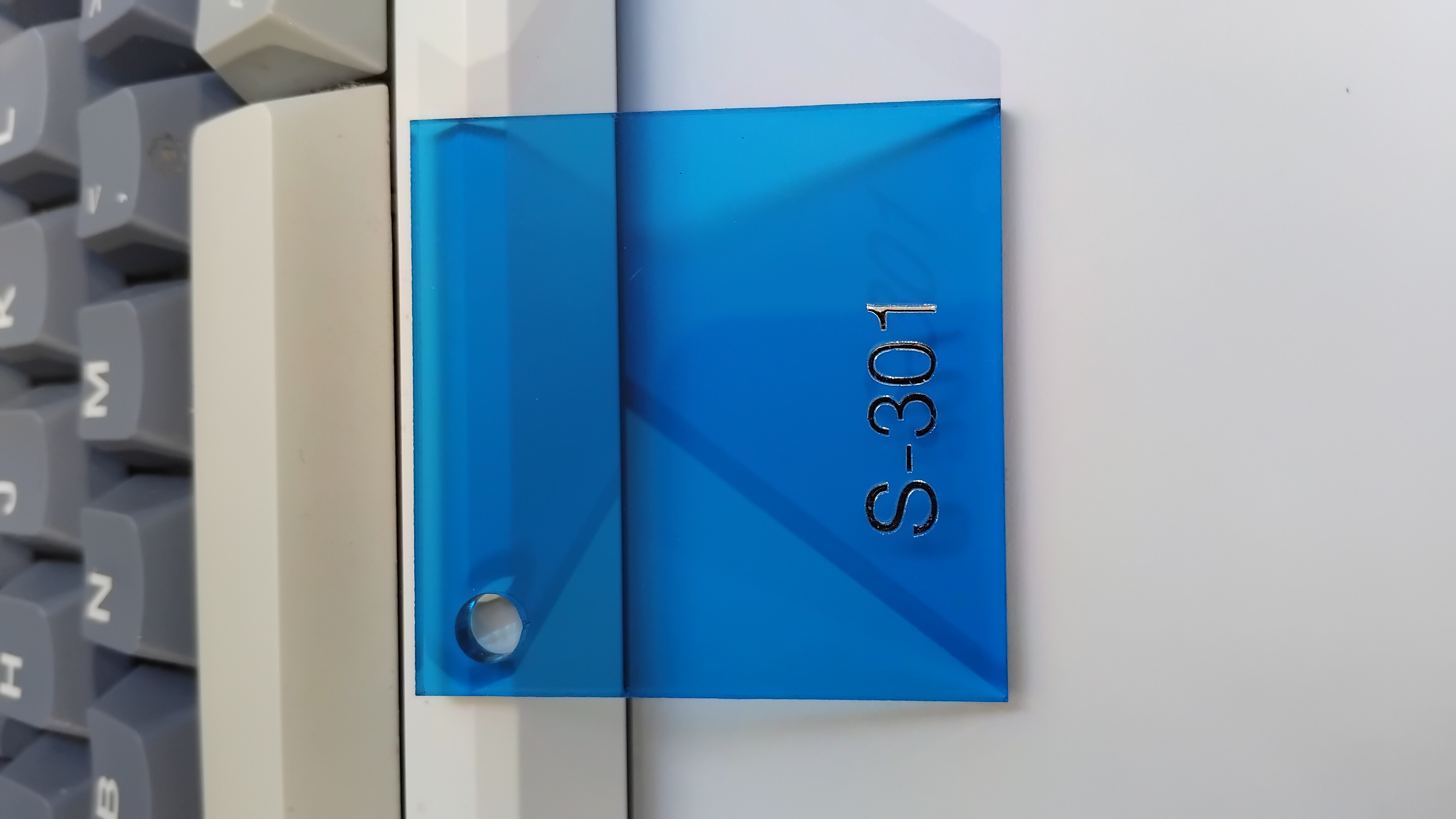 Transparent Blue Acrylic