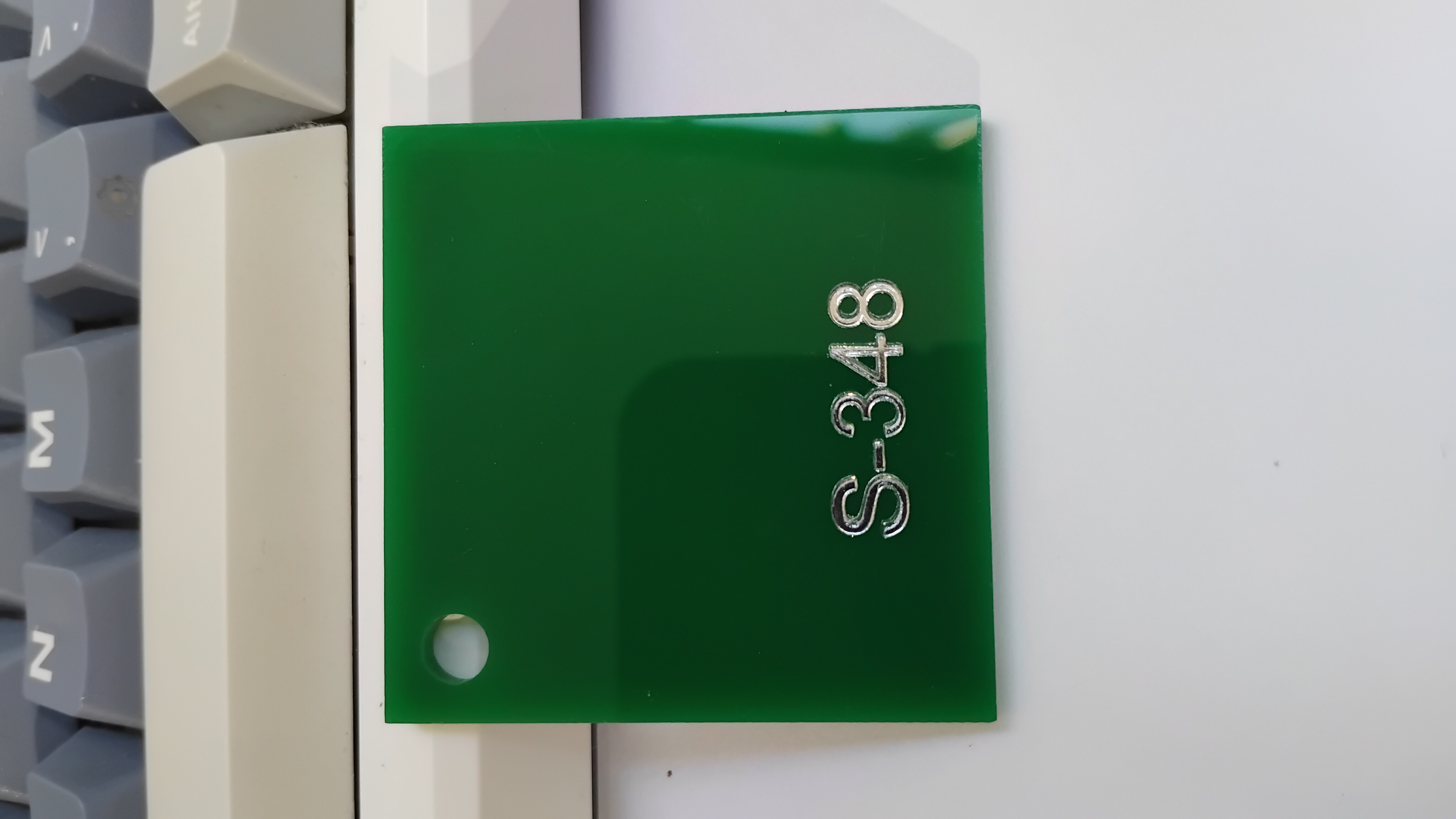 Solid Dark Green Acrylic