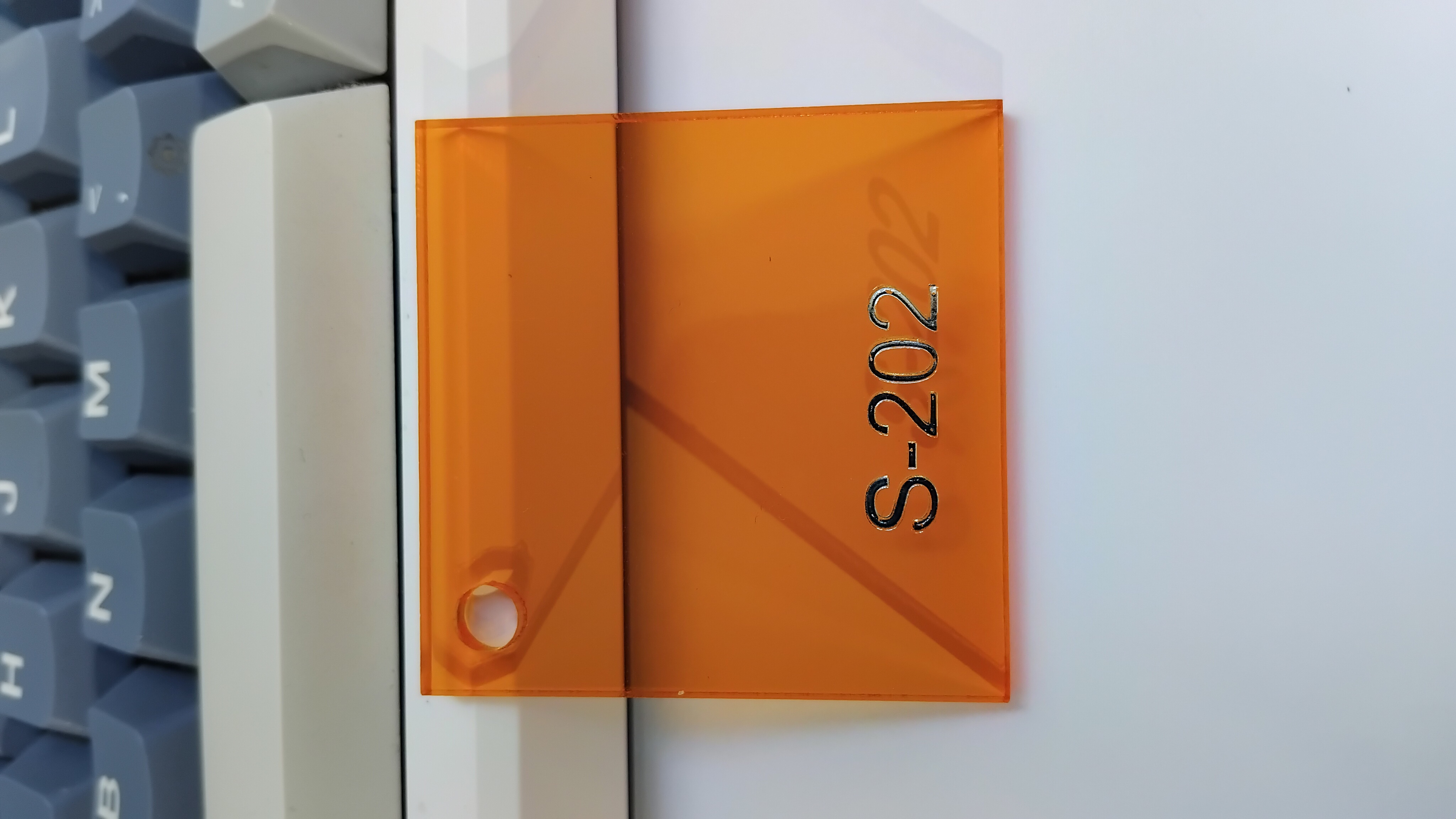 Transparent Orange Acrylic