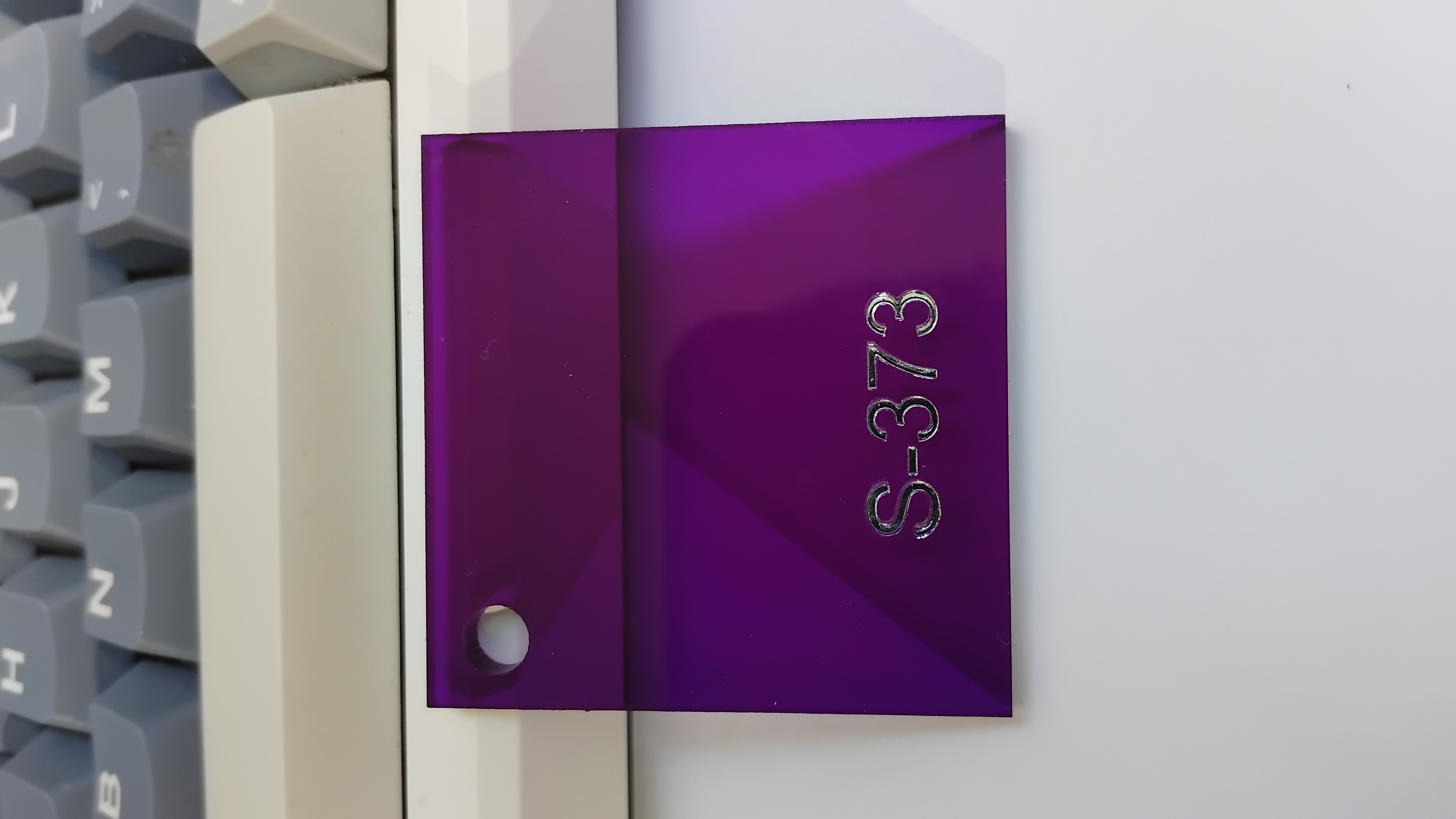 Transparent Purple Acrylic