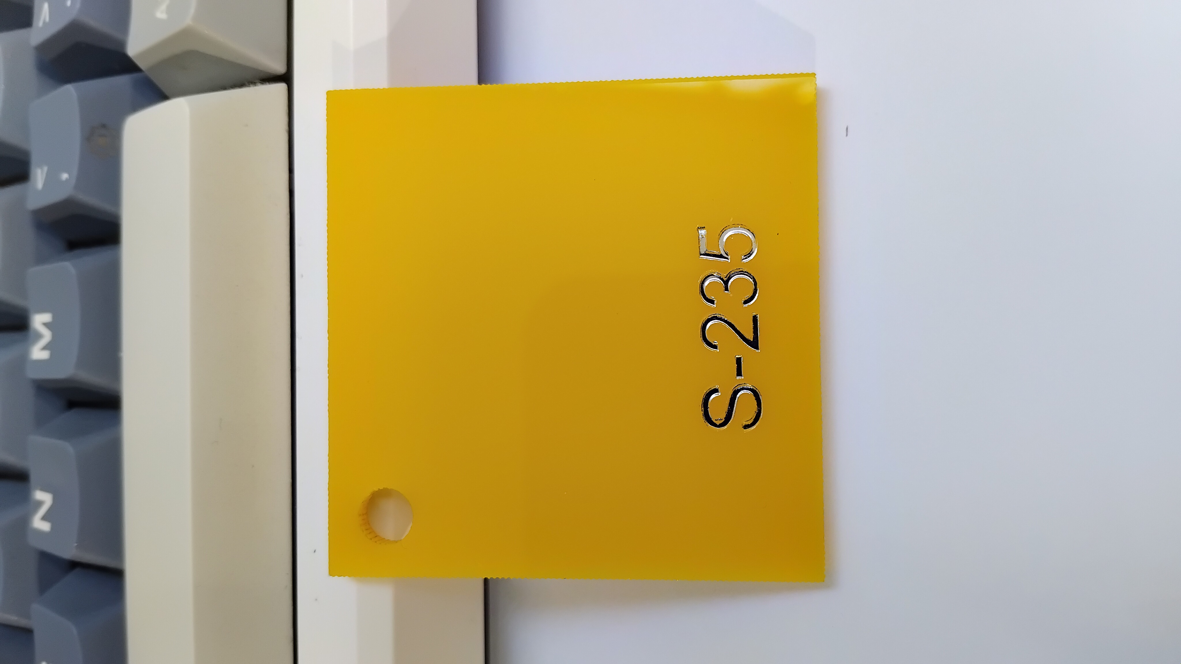 Solid Yellow Acrylic
